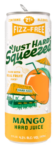 Can of Mango Just Hard Squeezed